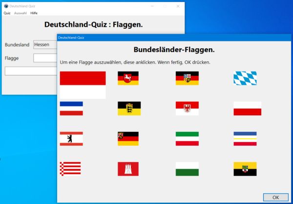 Deutschland-Quiz: Erraten der Bundesländer-Flaggen
