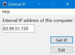 Networking application: Get the external IP address of your computer