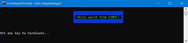 GNU Cobol calls Free Pascal: Execution of a program showing some special features of the unit 'cpio.pas'