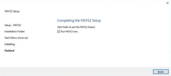 Installing MSYS2 for C/C++ development