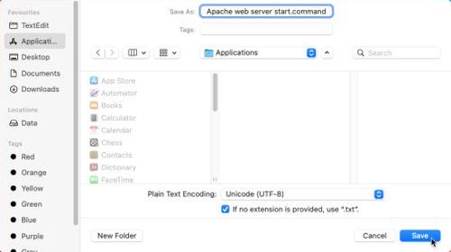 Apache on macOS: Creating apachectl shell scripts in 'Applications'