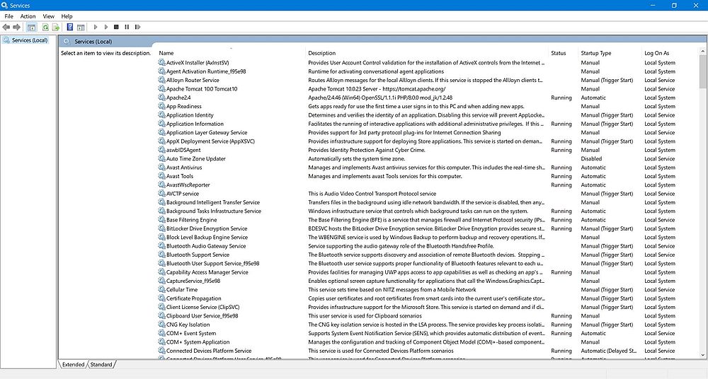 Autostart programs in Windows Services Autostart programs in Windows Services