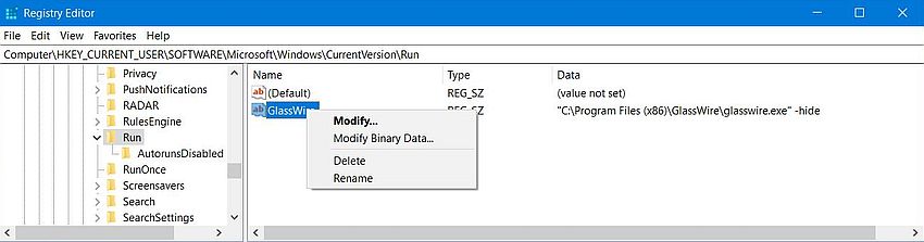 Autostart programs in the Windows Registry Autostart programs in the Windows Registry