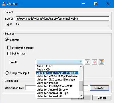 Converting a WebM file to MP4 using VLC Player [2]