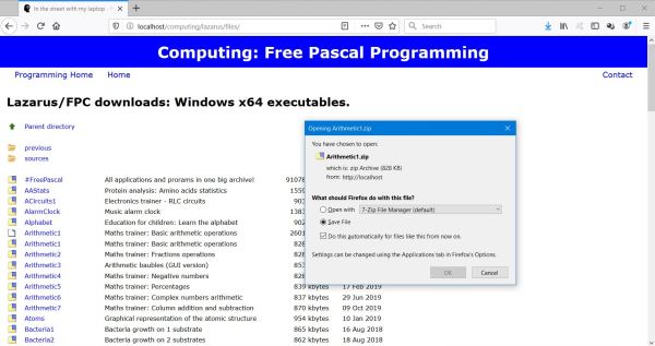 Internet download tutorial: Downloading a program as .zip archive