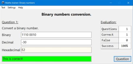 Binary numbers exercise: Base conversion