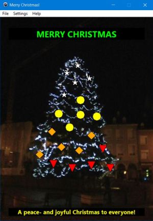 Fully customized Christmas tree PC application