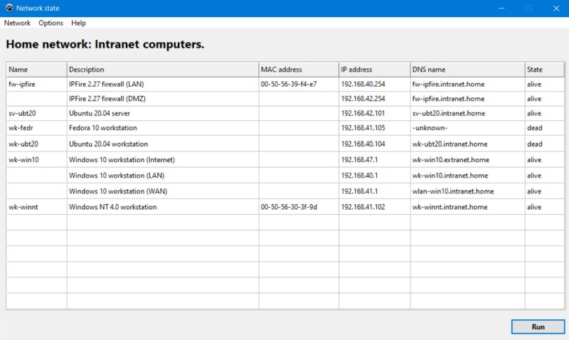 Show computers actually present on the network