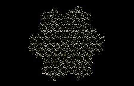 Fractal: Peano-Gosper-Curve