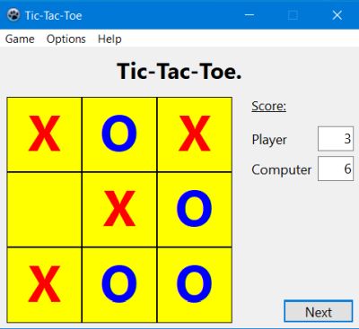 Free Tic-Tac-Toe game for PC