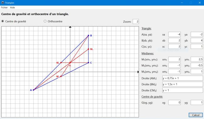 Analytical geometry application: Medians and centroid of a triangle