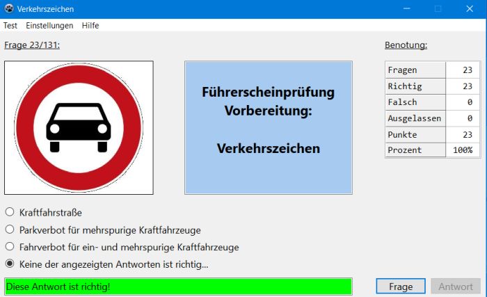 Driving license test preparation: Traffic signals