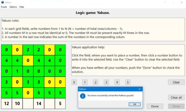 Yakuso - a free logic game for PC