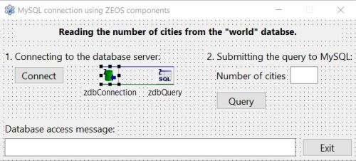 Zeos with Lazarus: Simple MySQL database project