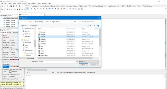 Using an existing form as template: Adding a file from filesystem in Project Inspector [2]