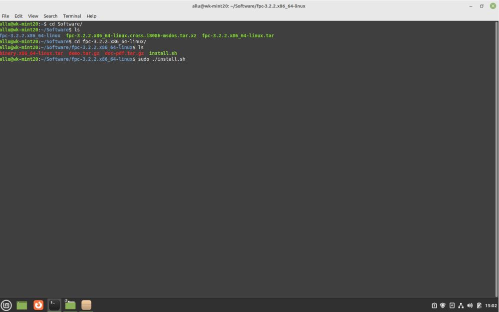 Linux Mint: Installing the native Free Pascal compiler