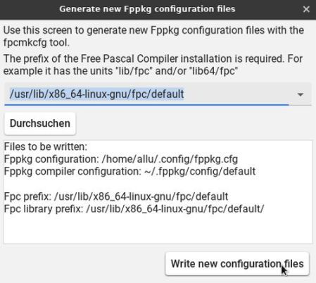 Lazarus/FPC on Linux Lite: Writing new Fppkg configuration files
