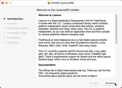 Installation of the Lazarus IDE