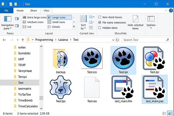 Lazarus/Free Pascal project files