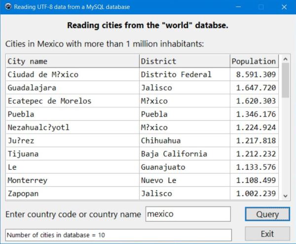 Lazarus database application: MySQL query without UTF-8 support