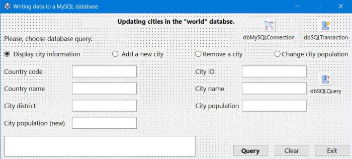 Creating sample Lazarus database project