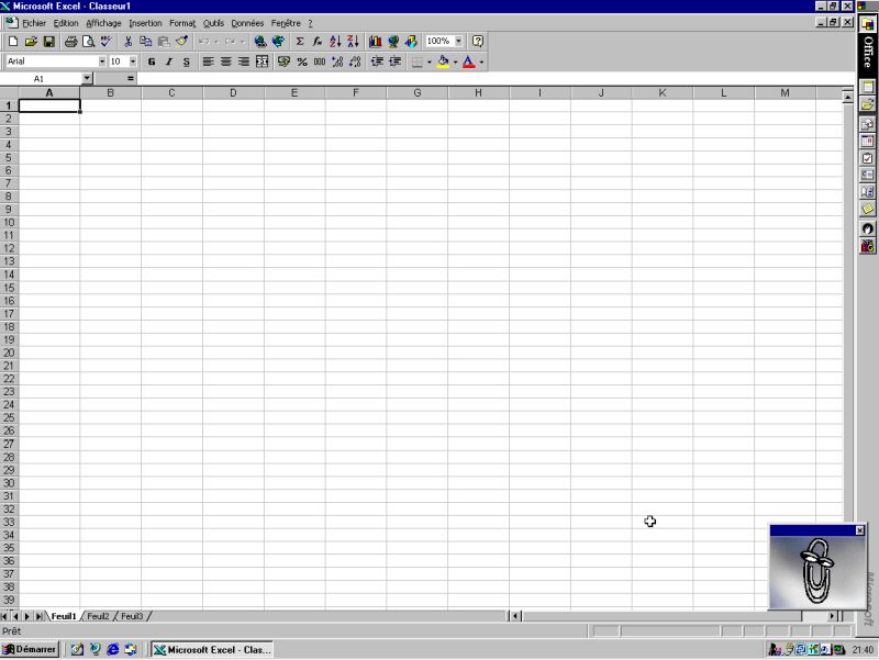Microsoft Excel on Windows 95: Running Excel included with Office 97 Professional SR-1