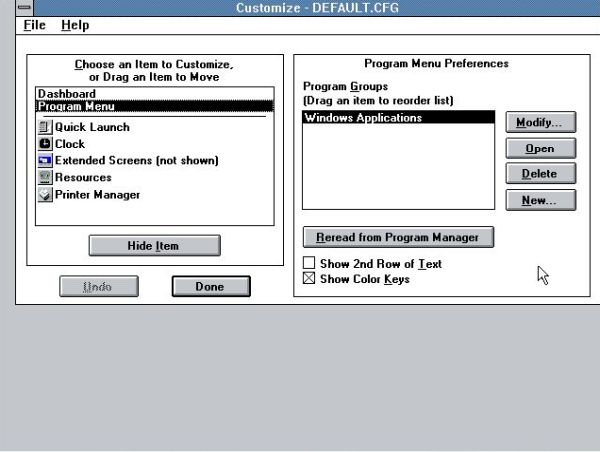 Microsoft PowerPoint on Windows 3.0: Dashboard - All program groups deleted after installation of PowerPoint 2.0