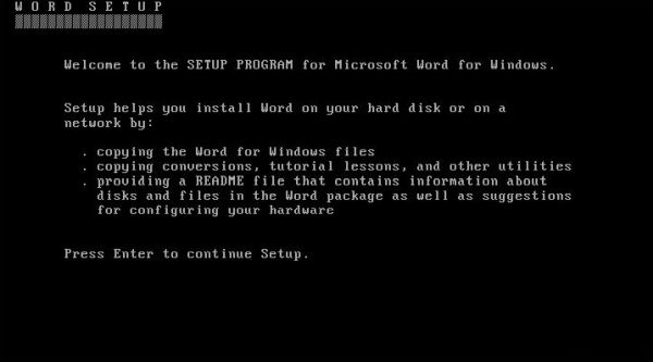 Microsoft Word on Windows 3.0: Installation of Word 1.1a [1]