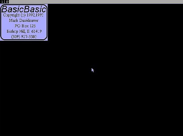 BasicBasic on MS-DOS 6.22: Pregarm sample - Displaying bitmap images