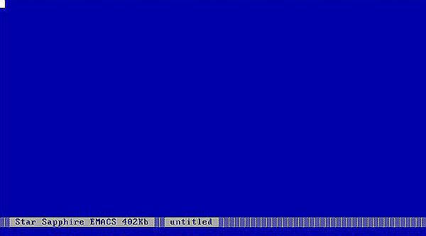 Star Sapphire Common LISP on MS-DOS 7.10: Star Sapphire EMACS editor