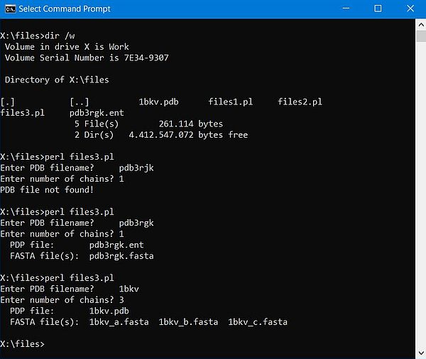 Perl script sample: Creating files with name based on given filename (and different extension)