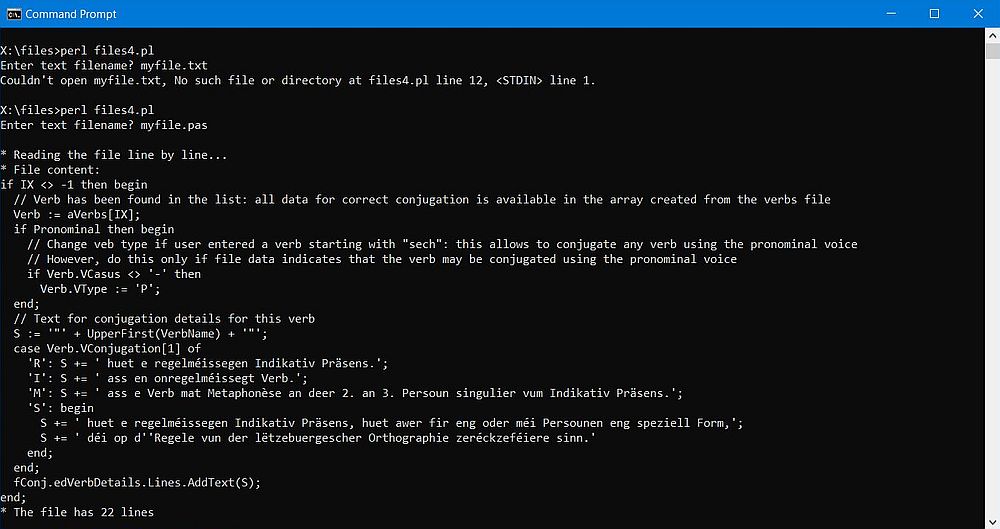 Perl script sample: Reading a text file [1]