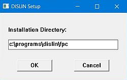 DISLIN on Windows: DISLIN for Free Pascal - Setting the installation directory