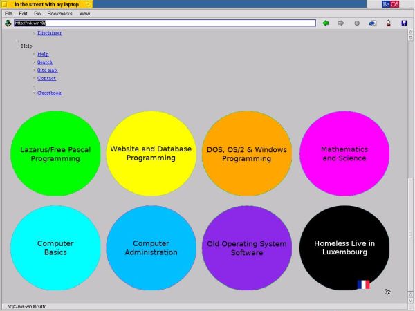 BeOS 5 Professional: Network - Accessing a local web server [1]