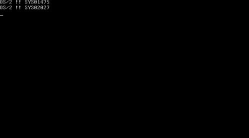 DOS triple boot: Saving disk changes and rebooting - OS/2 error message when trying to boot from diskette 1