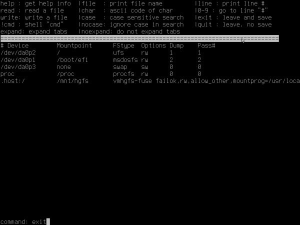 Installing FreeBSD on VMware: Making sure that /proc is monted automatically during system startup