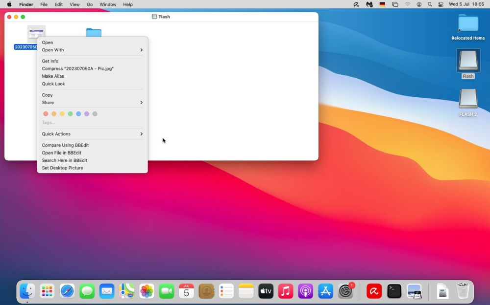 NTFS drives on macOS: Finder context menu without writing related commands