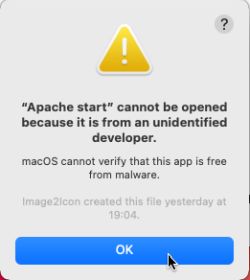 Application from unidentified developer blocked by macOS gatekeeper