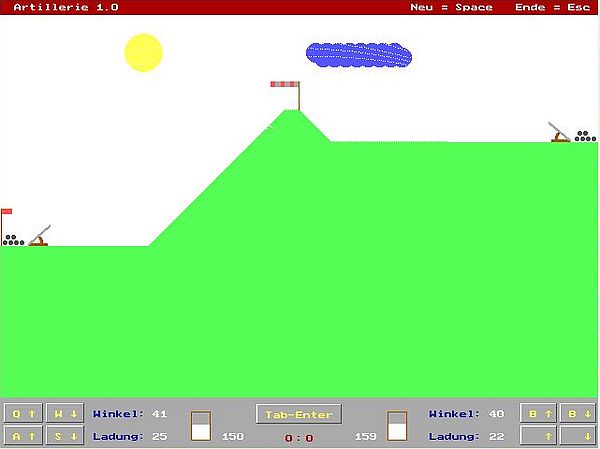 New-DOS 7.1: Games - Tank battle
