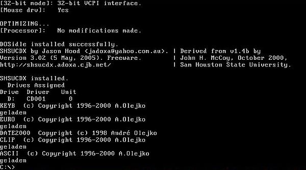 New-DOS 7.1: New-DOS startup output