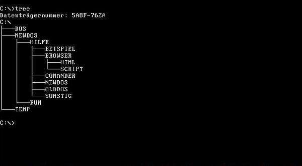 New-DOS 7.1: TREE command