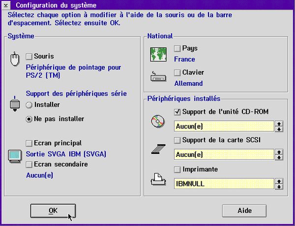 Adding CD support to OS/2 2.x: Selecting to change CDROM support settings