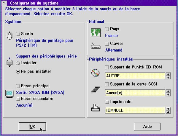 Adding CD support to OS/2 2.x: Installing the new devices (as selected before)