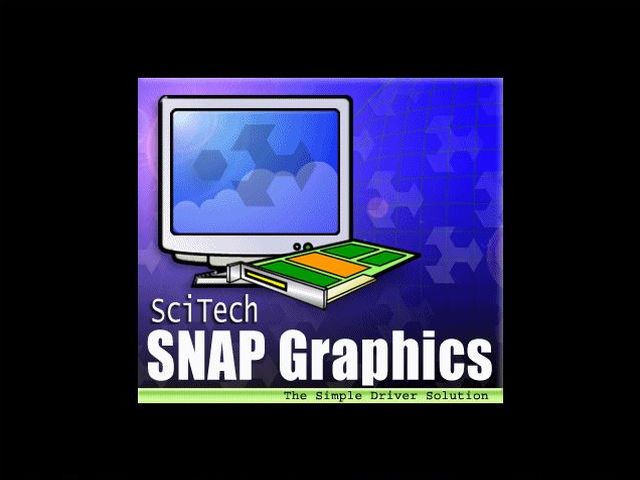 SNAP graphics driver on OS/2 Warp 3: Scitech splash screen