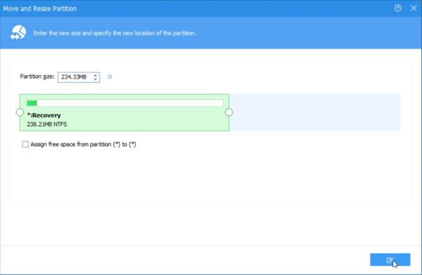 Windows 10 and Linux dual boot: Repartitioning - Recovery partition after shrinking operation