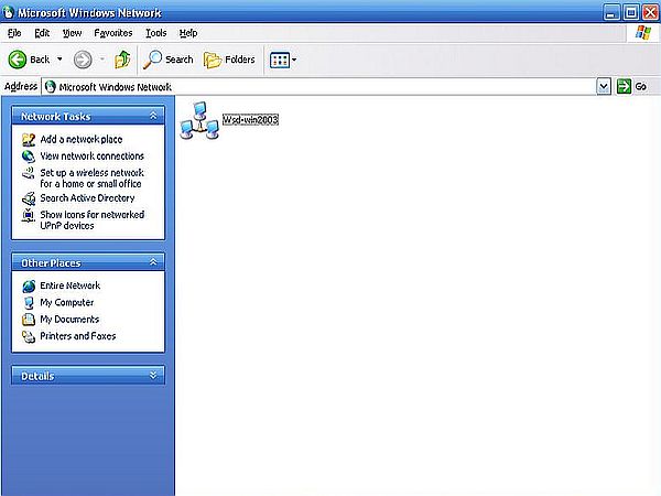 Windows Server 2003: Login from Windows XP - The Windows Server 2003 domain [1]