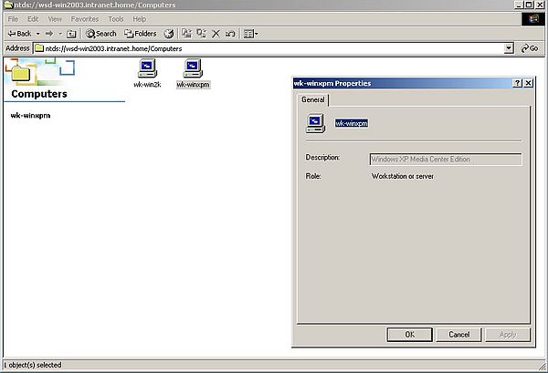 Windows Server 2003: Login from Windows 2000 - Domain computers (registered with Active Directory)