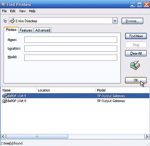 Windows Server 2003: Printer sharing - Adding shared printer on Windows XP client [4]