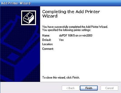 Windows Server 2003: Printer sharing - Adding shared printer on Windows XP client [6]