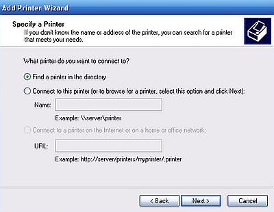 Windows Server 2003: Printer sharing - Adding shared printer on Windows XP client [3]